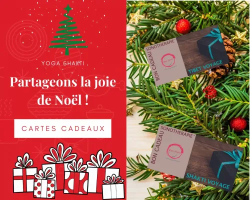 Cartes cadeaux noel yoga shakti