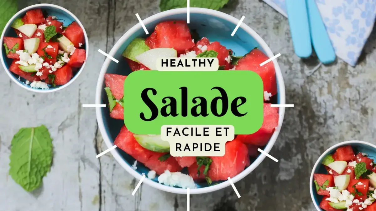 Salade  concombre et pastèque : fraîcheur et bienfaits santé
