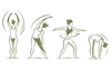 Silhouette yoga energie