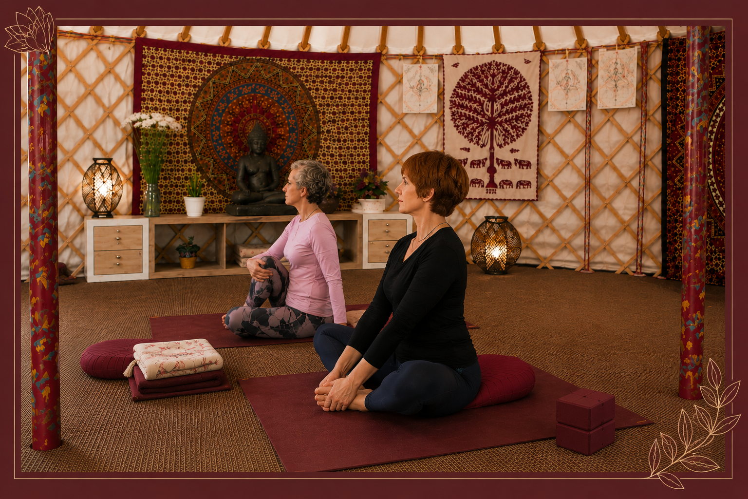 Yoga doux energie langoiran yourte 3